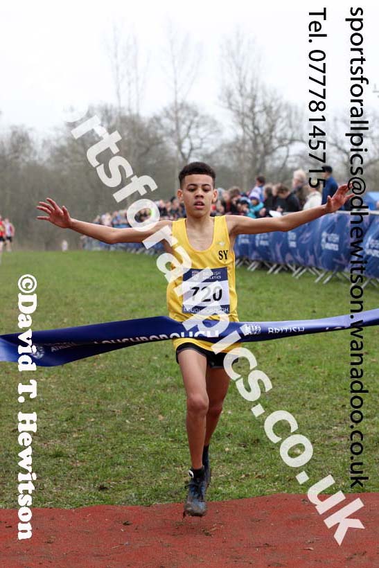 Boys under-13s Inter Counties Cross Country, Prestwold Hall, Loughborough. Photo: David T. Hewitson/Sports for All Pics